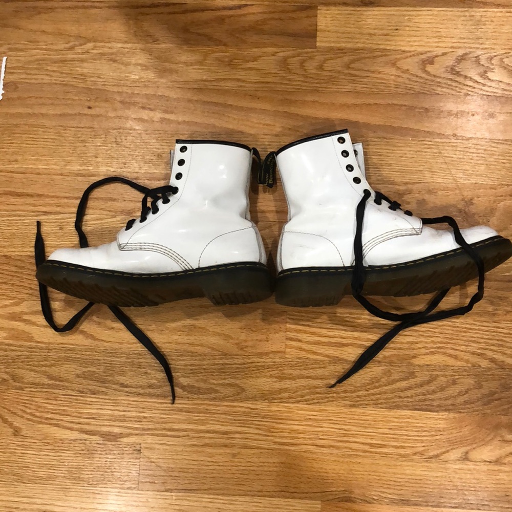 Rare White Patent Leather Doc Martens